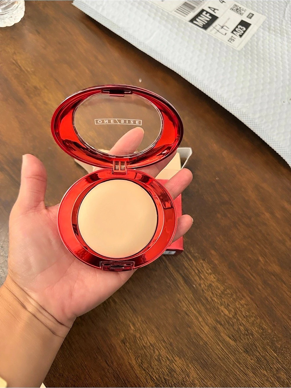 ONE/SIZE Pressed Powder Foundation in Red NWT